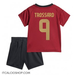 Belgio Leandro Trossard #9 Prima Maglia Bambino Europei 2024 Manica Corta (+ Pantaloni corti)